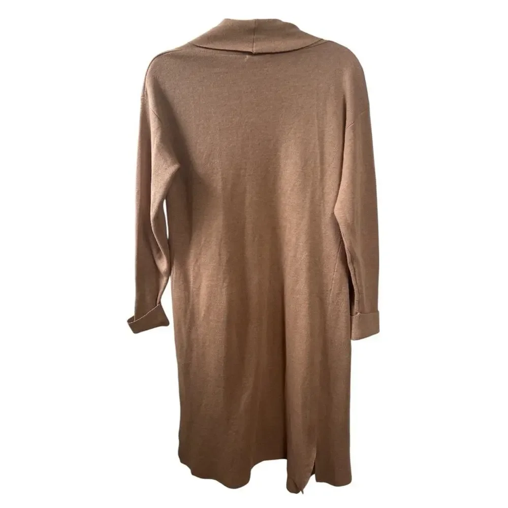 Line & Dot Victoria Duster Cardigan in Tan Size X-Small Cozy Casual